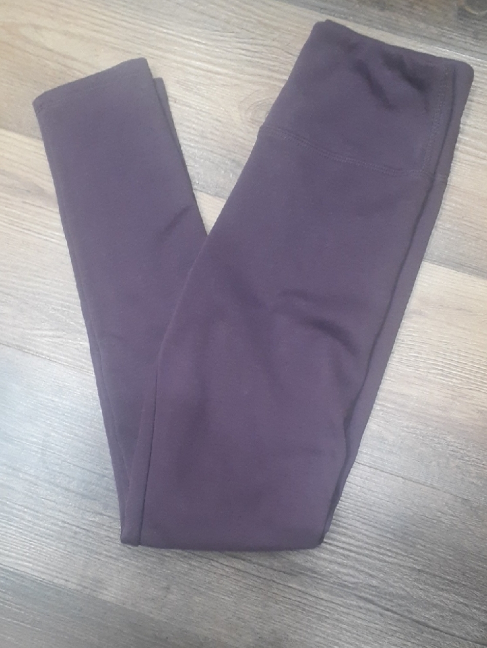 Tuff Athletics Kids High-Waist Purple Leggings